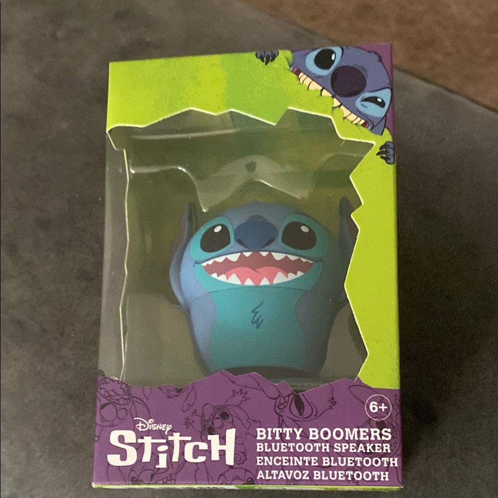 Disney Stitch Blue and Green Bluetooth Speaker